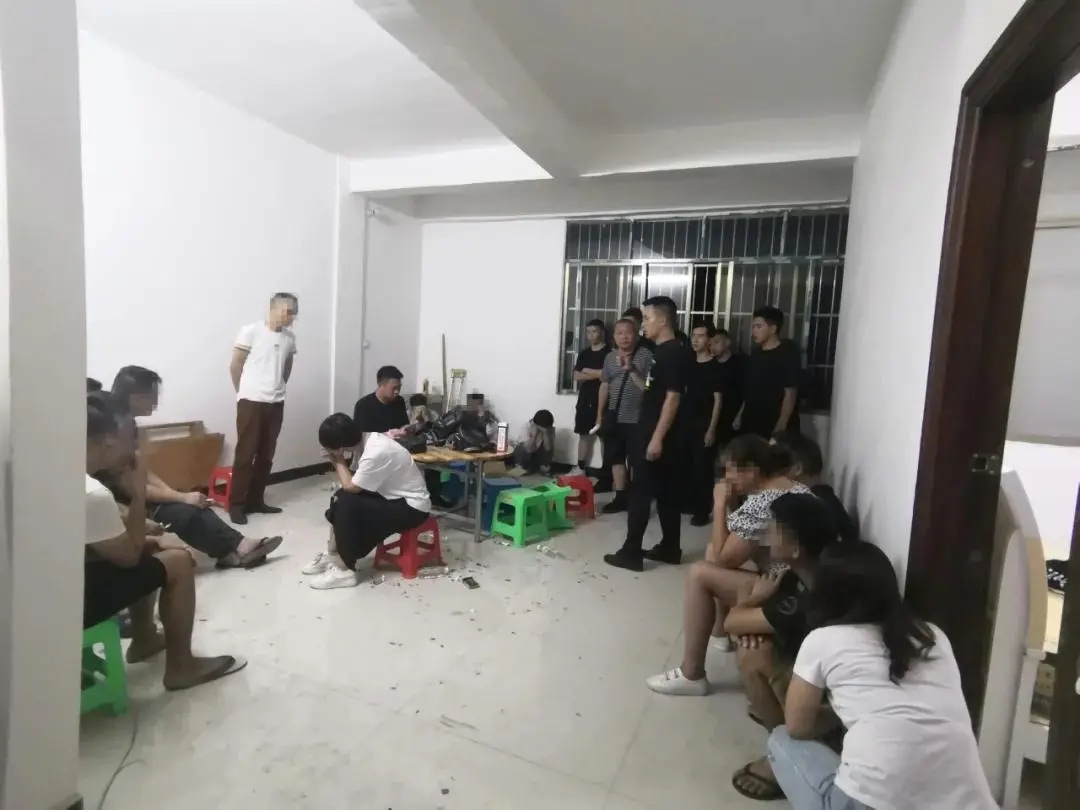 查获涉赌人员19人，缴获赌资43000元！田林警方捣毁一赌窝 查获,涉赌,人员,缴获