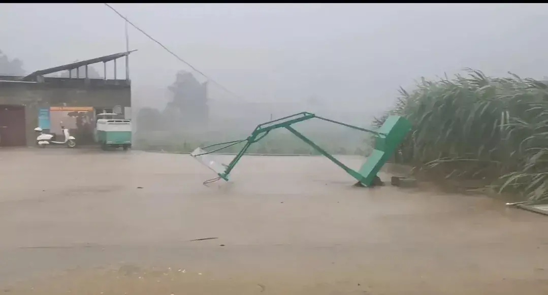 百色突然遭遇大风与暴雨！现场有点惨哦！ 百色,突然,遭遇,大风,暴雨