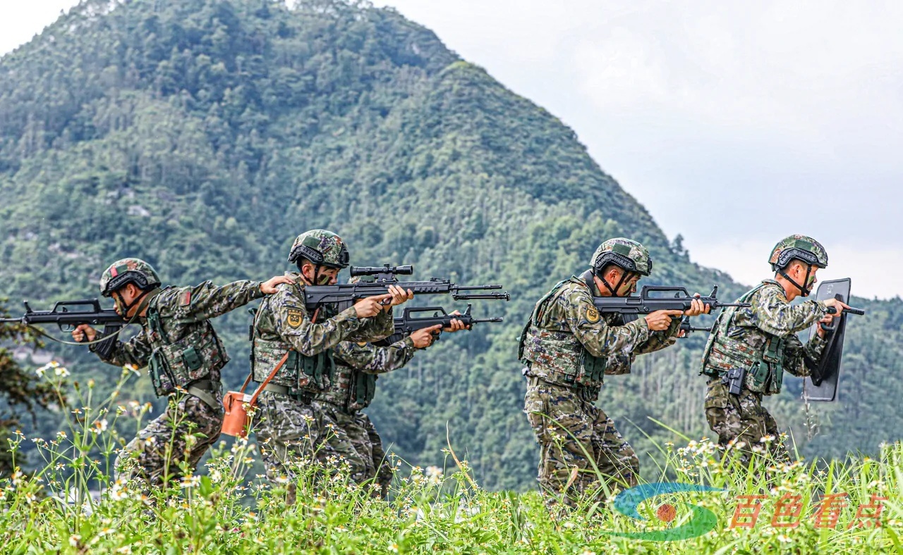 雷霆出击！直击武警官兵山林地捕歼战斗演练 