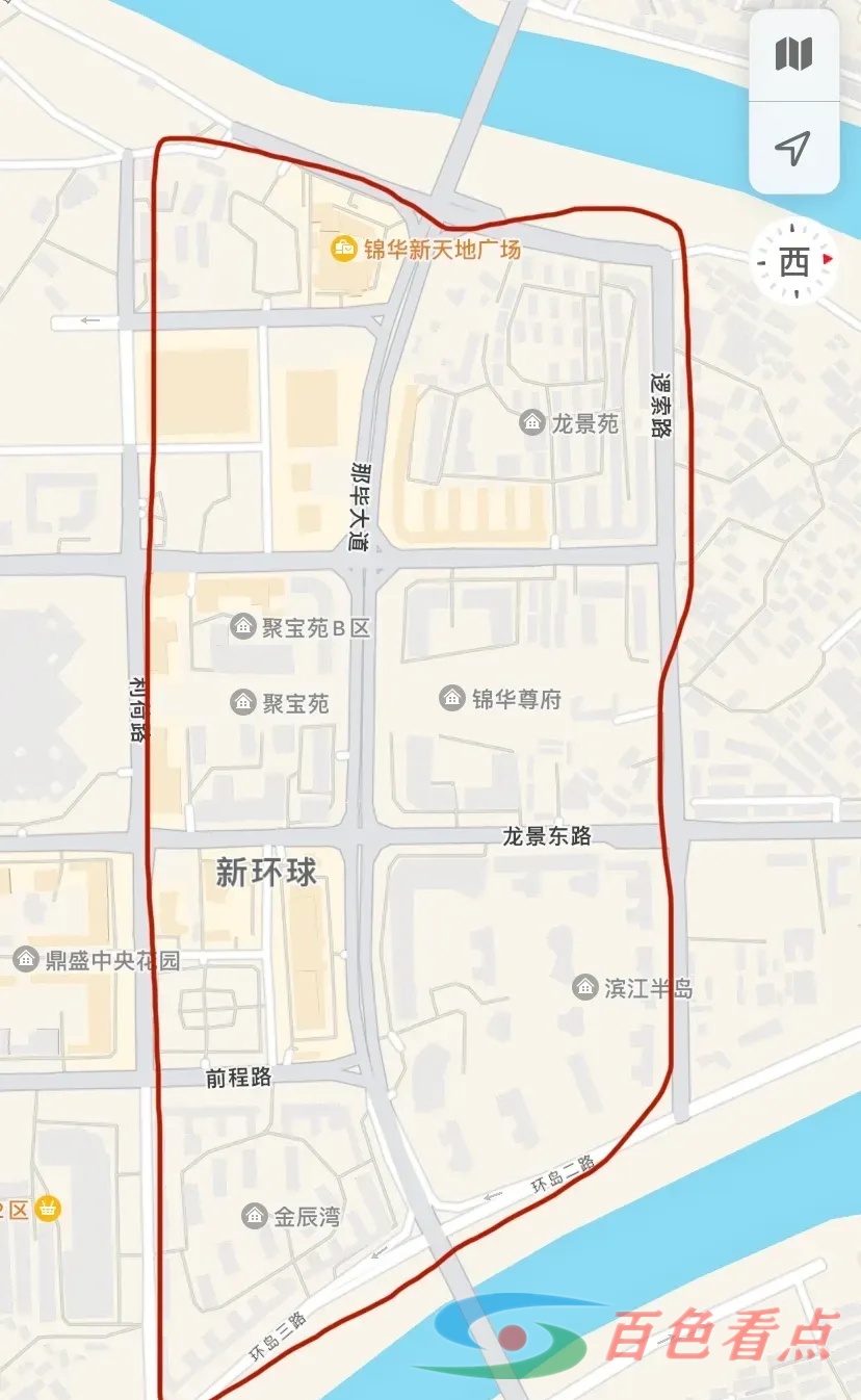 红色区域为百色市富人区，亲们同意的点赞 