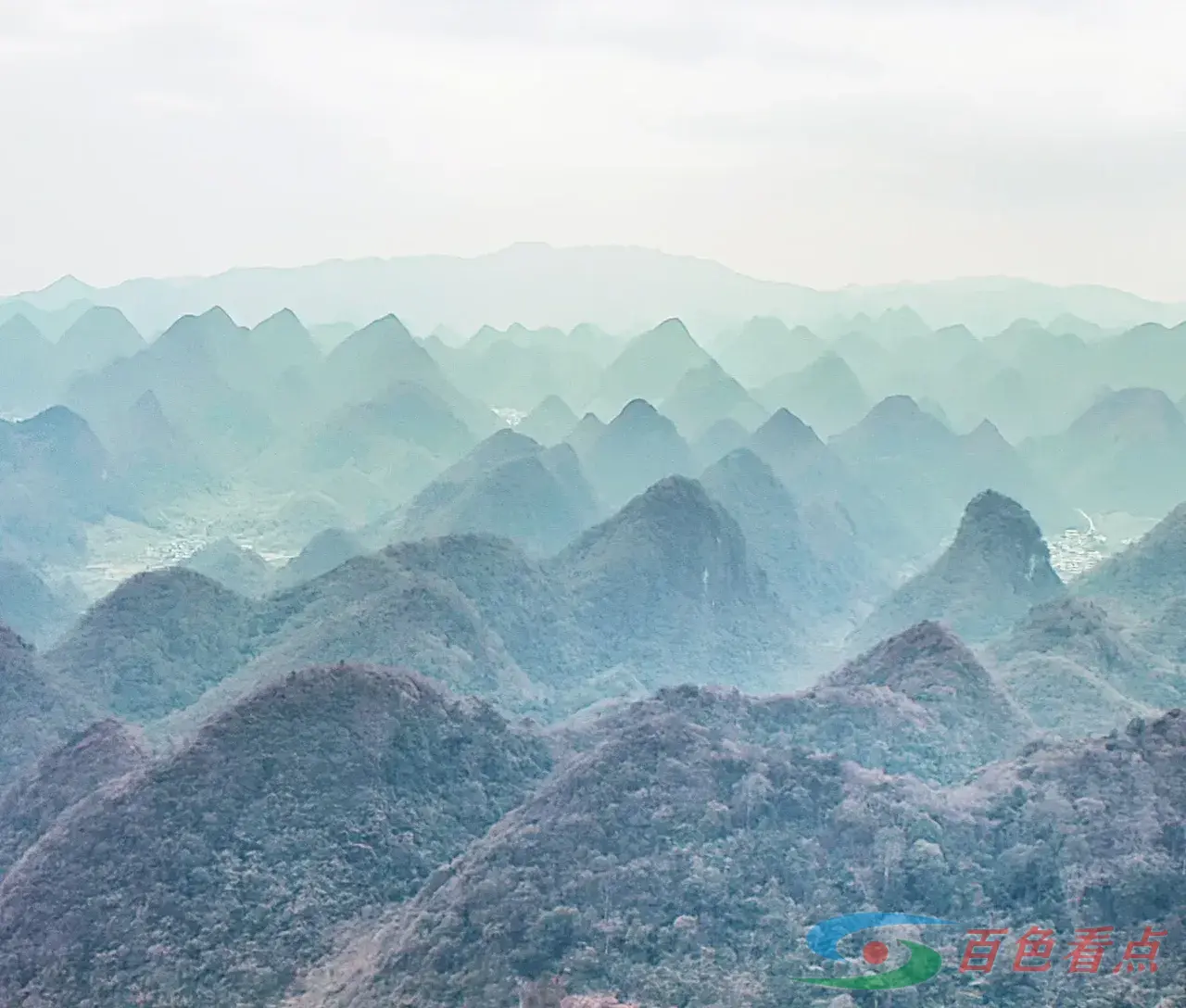 百色田林旧州梅花山 