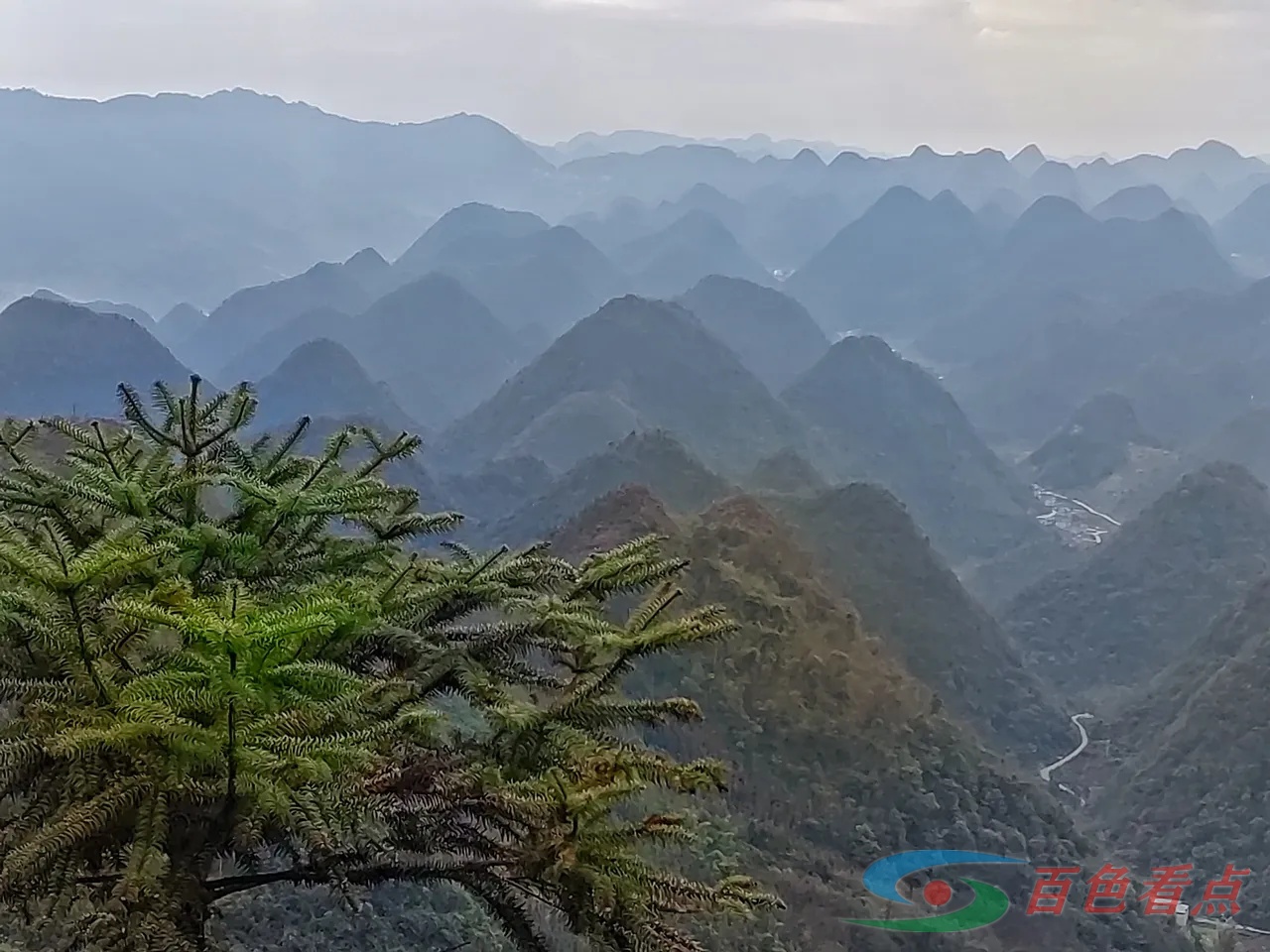 百色田林旧州梅花山 